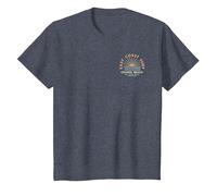 Coogee Beach Australia Souvenir 2-Sided T-Shirt, Youth, Heather Blue, Large