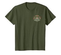 Coogee Beach Australia Souvenir 2-Sided T-Shirt, Youth, Olive Green, 2T