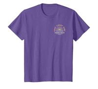 Coogee Beach Australia Souvenir 2-Sided T-Shirt, Youth, Purple Heather, Large
