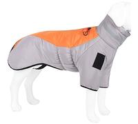 Coogime Dog Jacket, Winter Vest, Jackets, Dog Coat, Dog Jumper, Pet Skiing, Dog Coat, Waterproof Dog Clothing for Winter (Grey-Orange, XL)