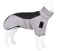 Coogime Dog Jacket, Winter Vest, Jackets, Dog Coat, Dog Jumper, Pet Skiing, Dog Coat, Waterproof Dog Clothing for Winter (Grey-Black, 6XL)