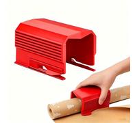 Coogime Paper Roll Cutter for Gift Wrapping - Safe Hidden Blade, Straight Edge Cutting, No Fraying, Kid-Friendly DIY Tool, Ideal for Christmas, Birthdays, Crafts, Portable & Durable