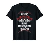 Cook Blood Runs Through My Veins - Last Name Family T-Shirt