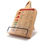 Cook Book Stand,Recipe Book Holder with Measurement Conversion Chart,House Warming Gifts New Home，Bamboo Cookbook Stand,Gifts for Women & Friends,Essential Accessories for Recipe Book Stand