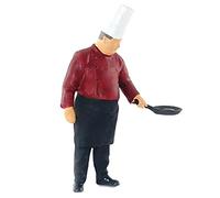 Cook Chef Figurines Building Scene 1:64 Scale Painted Figures Chef Red 4, Chef de Cuisine