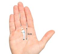 Cook Chef Figurines Building Scene 1:64 Scale Painted Figures Chef White 3, Pastry Chef