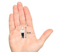 Cook Chef Figurines Building Scene 1:64 Scale Painted Figures Chef White 5, Chef de Cuisine