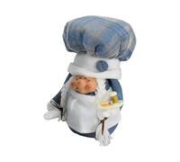 Cook Cheff Plush Swedish Tomte Gnome Scandinavian Figurine Farmhouse Office Kitchen Tiered Tray Decoration