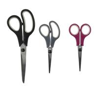 Cook Concept, KD5856, Pair of Ergonomic Kitchen Scissors, 3 Sizes for Precise Cutting, Versatile Accessory, Modern Design, Easy to Clean, 14/17/21 cm, Red/Black/Grey