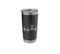 Cook Heartbeat Cooking Lover Pulse Line Stainless Steel Insulated Tumbler