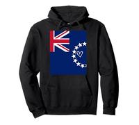Cook Islands Flag Cook Islander Heart Proud National Day Pullover Hoodie