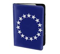 Cook Islands Flag Print Passport Holder Travel Document Cover Wallet