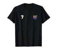 Cook Islands Number 7 Soccer Flag Football # seven T-Shirt