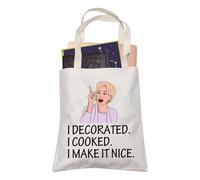 Cook Lovers Housewives Tote Bag I Decorated I Cooked I Make it Nice Shopping Bag RHONY Reality TV Fans Gifts (I Decorated I Cooked)