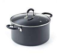 Cook N Home 6QT/24CM Anodized Nonstick Casserole, 6Quarts, Black