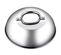 Cook N Home 9.5-Inch Dome Lid, Stainless Steel, Silver, L
