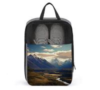 Cook National Park Landscape Shoe Bag Shoe Bags for Travel Waterproof Shoe Bag Shoes Storage Organizer with Zipper & Handle Sneaker Bag Shoe Pouch, style, One Size, Shoe Bags for Travel