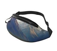 Cook National Park Mountain Landscape Fanny Pack for Men Women Fashion Waist Packs Travel Crossbody Bag With Adjustable Strap Everywhere Belt Bag Waterproof Chest Bags Cycling Bum Bag Wallet