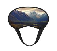 Cook National Park Mountain Landscape Sleep Mask for Side Sleeper, Blackout Sleeping Eye Mask, Soft Breathable Eye Cover for Women Men Travel Eyeshade, Relaxing Zero Pressure Night Blindfold