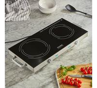 Cook Professional Electric Ceramic Hob Single or Double Ring Portable Hot Plate