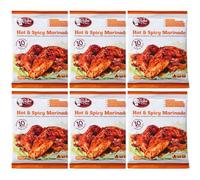 Cook’s Choice Hot & Spicy Marinade 6 Pack - 6 x 60g Sachets - Fiery Spicy Stir Fry Sauce Marinade - Includes Gifty Goodness Shopping List