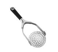 Cook With Color Hand Held Potato Masher - Professional Stainless Steel with Soft Comfort Handles Food Masher, Collapsible