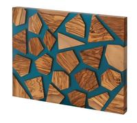Cookaholic Olive Wood Resin Cutting Board, Resin & Wooden Cutting Boards for Kitchen, Wood & Resin Charcuterie Boards,Kitchen Meal Prep Serving Tray Versatile Cheese
