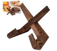 Cookbook Holder,Rustic Wooden Foldable Adjustable Rack | Kitchen Cook Book Stand - for Tablet Recipe Magazines Picture Plate Music Record Home Countertop Desk Table