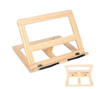 Cookbook Holder Stand Wooden Recipe Book Stand | Recipe Stands Reading Foldable Cookbook Rack | Multifun Rustic Desktop Kitchen Accessories