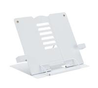 Cookbook Stand - 400G Iron Book Holder | Non-Slip Book Stand with Metal Base, Comfortable, Height-Adjustable Desktop Riser for Study, College, Classroom, Library,