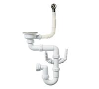 Cooke & Lewis 1 Bowl Pack A Waste, Overflow & Plumbing Kit, (Dia)36mm