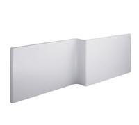 Cooke & Lewis Adelphi Gloss White Right-Handed L-Shaped Front Bath Panel (H)51Cm (W)169Cm