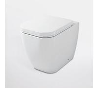 Cooke & Lewis Affini White Back To Wall Toilet With Soft Close Seat