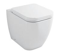 Cooke & Lewis Affini White Back To Wall Toilet With Soft Close Seat