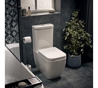 Cooke & Lewis Affini White Close-Coupled Toilet Soft Close Seat