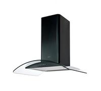 Cooke & Lewis Clcgb60 Glass Curved Cooker Hood (W)60Cm - Black