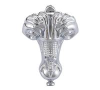 Cooke & Lewis Duchess De Bath Traditional Silver Effect Aluminium Bath Feet, Pack Of 4