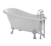 Cooke & Lewis Duchess White Acrylic Oval Freestanding Bath (L)1700mm (W)630mm