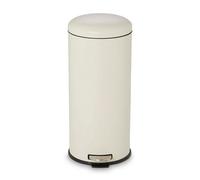 Cooke & Lewis Gerra Standard Cream Metal Pedal Bin - 30L