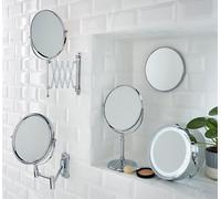 Cooke & Lewis Harlech Round Freestanding Bathroom Mirror (H)34.5Cm (W)22.5Cm