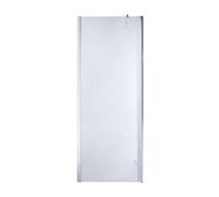 Cooke & Lewis Onega Chrome Effect Clear Walk-In Wet Room Glass Screen & Bar (H)195Cm (W)80Cm