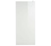 Cooke & Lewis Onega Chrome Effect Clear Walk-In Wet Room Glass Screen (H)195Cm (W)120Cm