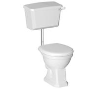 Cooke & Lewis Serina White High-Low Toilet With Soft Close Seat & Low Level Cistern