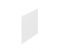 Cooke & Lewis Solarna Gloss White End Bath Panel (H)51Cm (W)75Cm