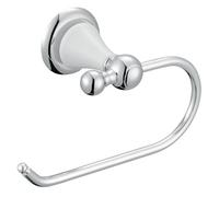 Cooke & Lewis Timeless Chrome Effect Wall-Mounted Toilet Roll Holder (H)105.6mm (W)170.6mm