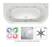 Cooke & Lewis Ultimate Chroma Therapy White 21 Jet Wellness Spa System