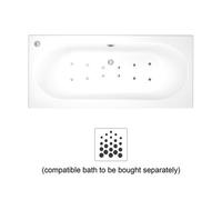 Cooke & Lewis Whirlpool White 12 Jet Air Spa