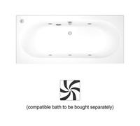 Cooke & Lewis Whirlpool White 6 Jet Air Spa