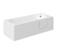 Cooke & Lewis White Rectangular Right-Handed Easy-Access Bath With 0 Tap Holes (L)170Cm (W)70Cm