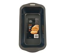 COOKE & MILLER Black Steel Rectangular Loaf Tin, 6 x 15 x29 cm - Non-Stick & Stylish Design, Ideal for Baking A Variety of Foods